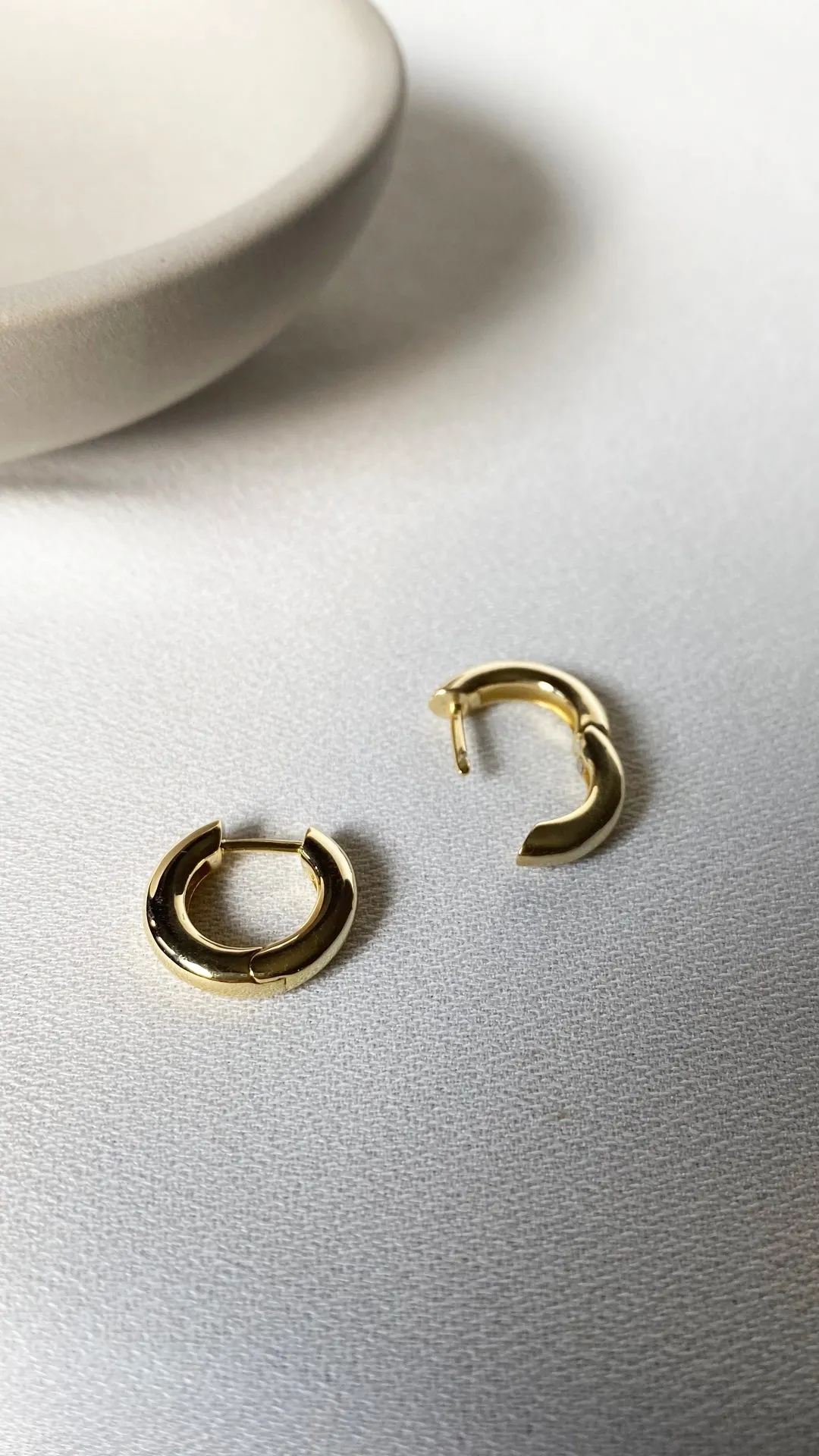 Haley Hoops Small Gold Vermeil
