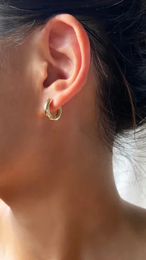 Haley Hoops Small Gold Vermeil