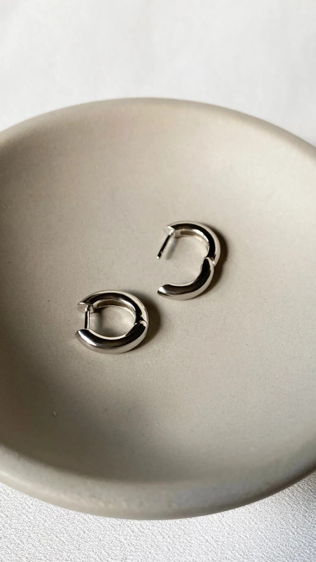 Haley Hoops Small Silver