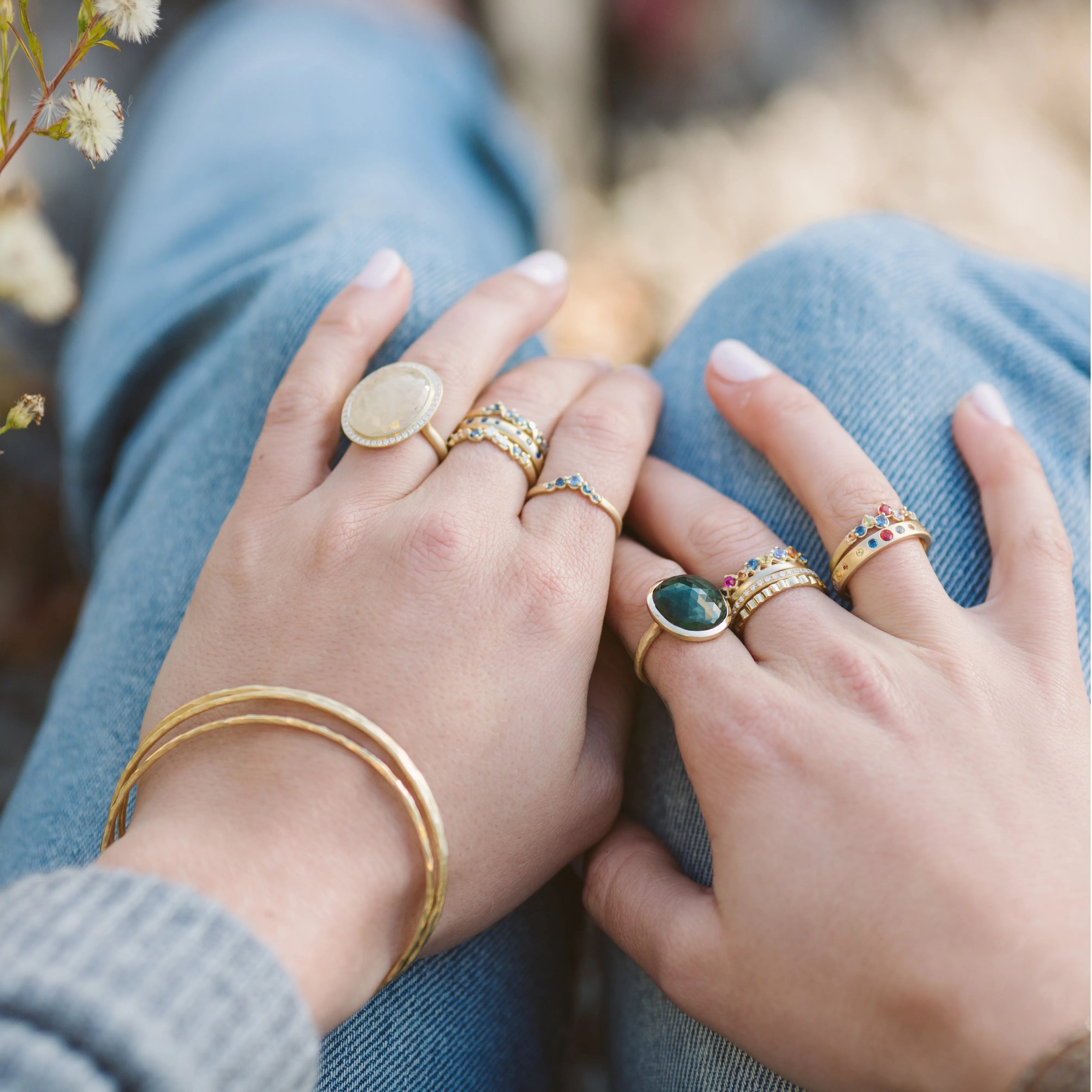 Hammered Bangle