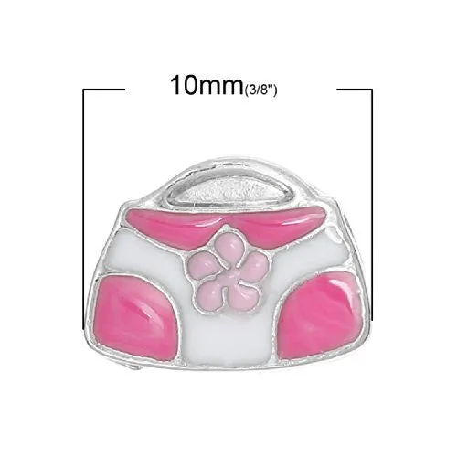 Hand Bag Floating Charms for Glass Locket Pendants and Floating