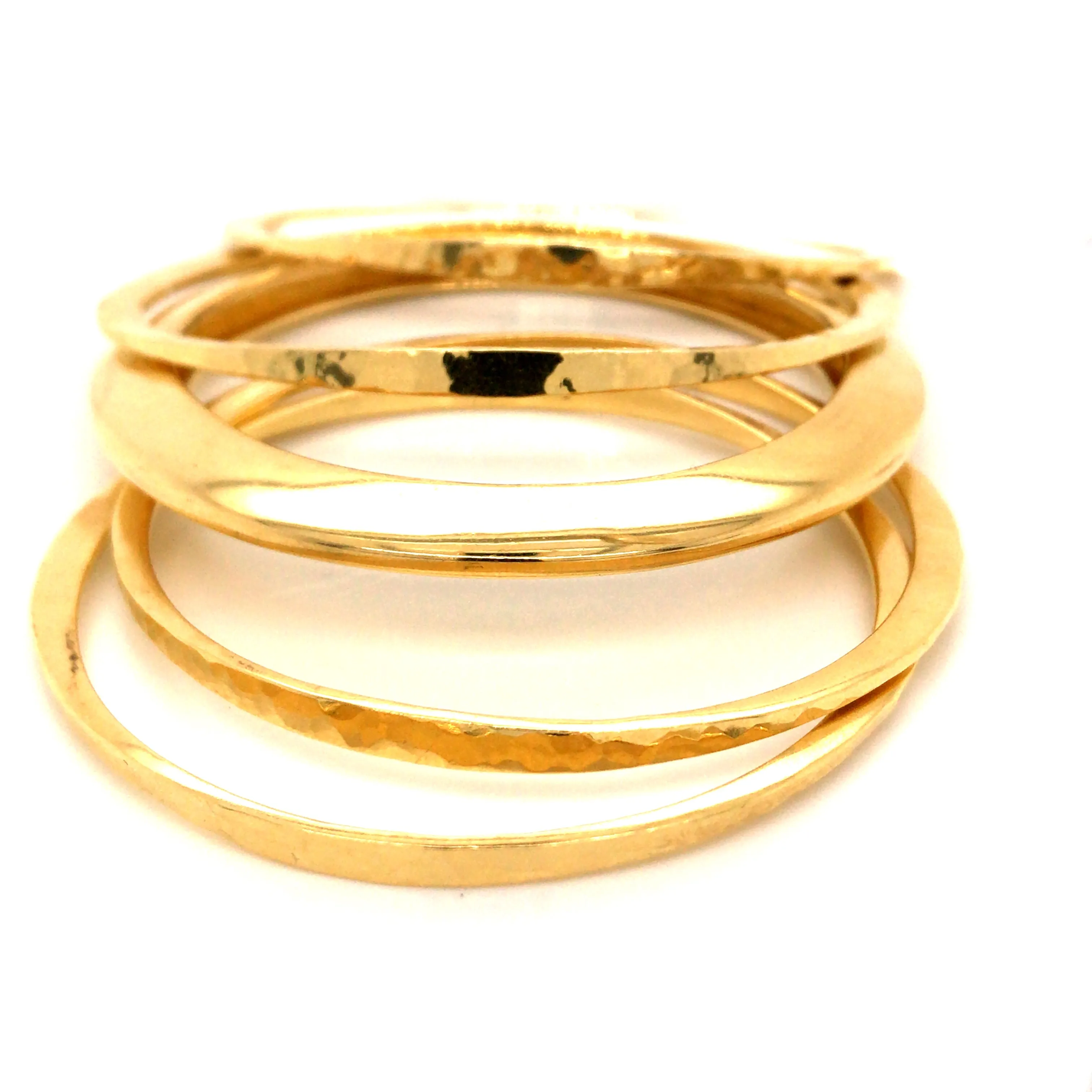 Hand-Hammered Tulum Asymmetrical Bangle