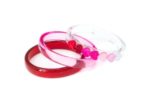 Hearts Red Shades Bangles