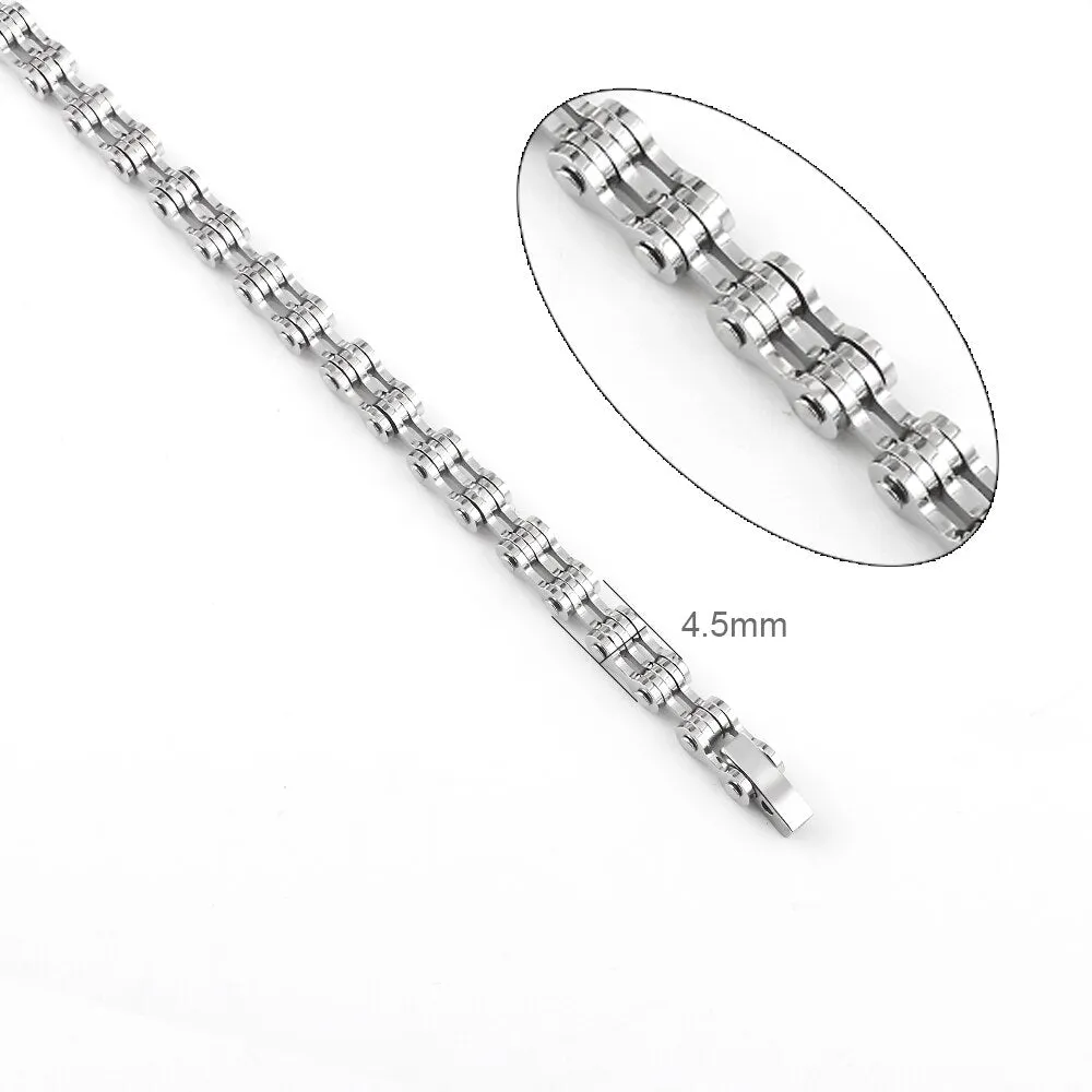 High Quality Stainless Steel Biker Chain Bracelets For Men Women