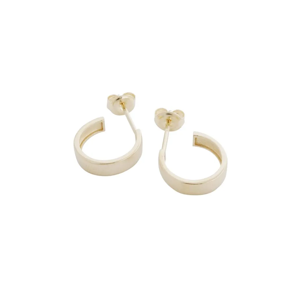 Huggie Hoops, 14k Gold