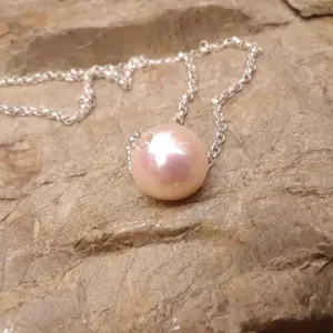 Intention Necklace By Elizabeth Design Pearl