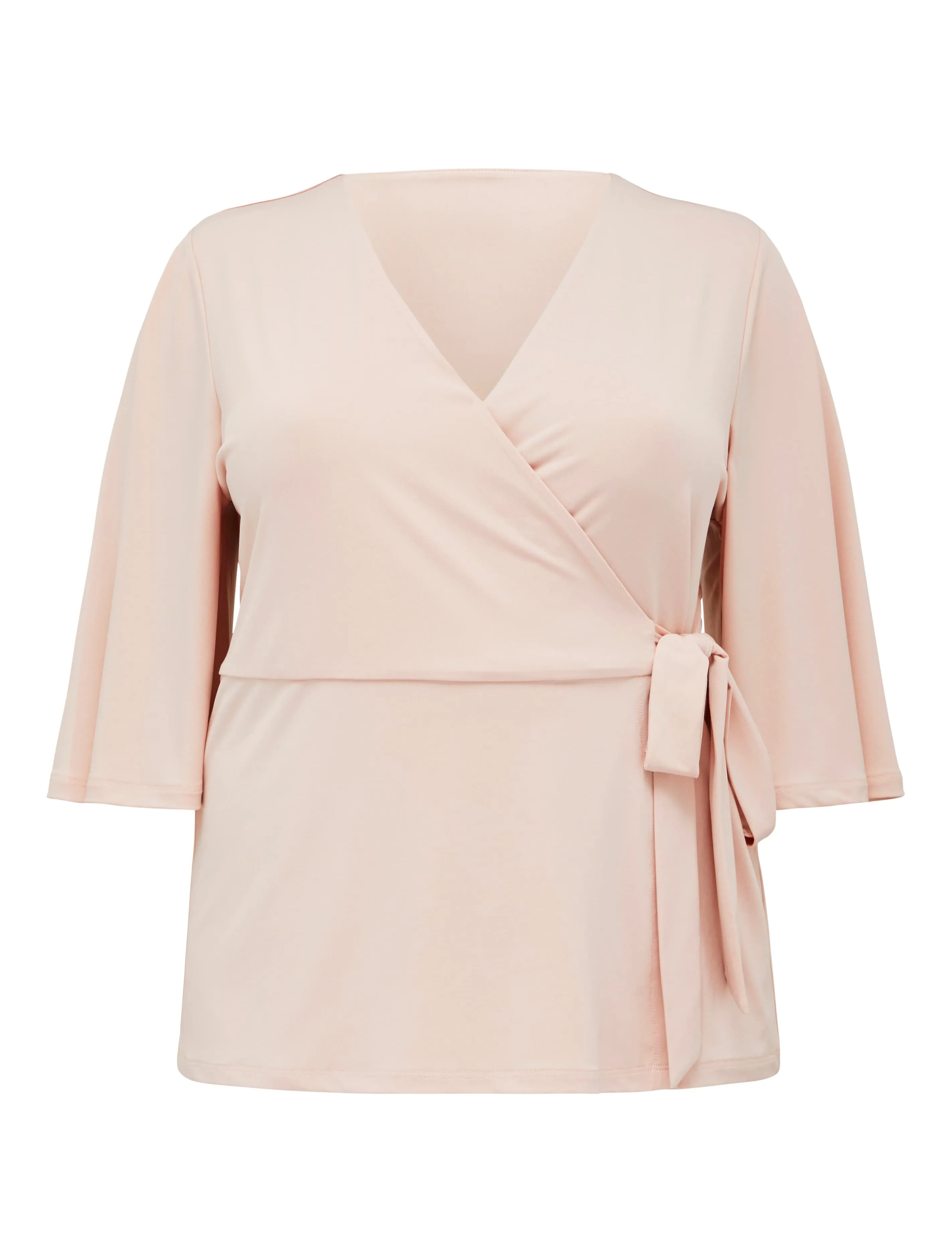 Iris Jersey Curve Wrap Top