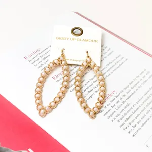 Ivory Mirage Ellipse Earrings