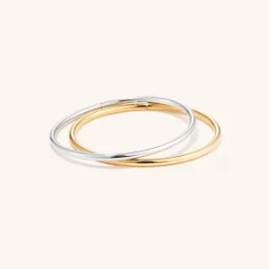 Jenny Bird - Dane Bangle Bracelet Set (Two-Tone)