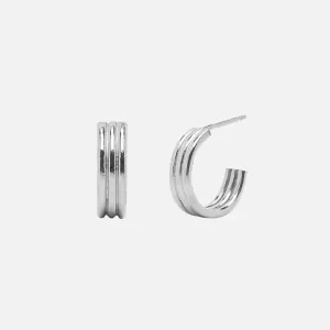 Kara Yoo - Range Hoops (Silver)