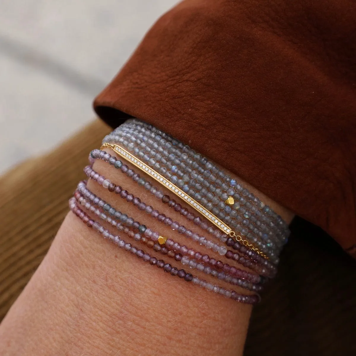 Labradorite Wrap Bracelet & Necklace
