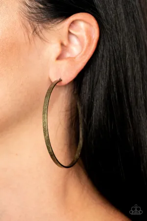 Lean Into The Curves - Brass Hoop