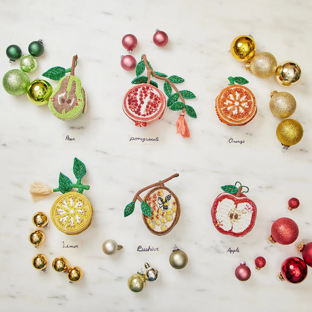 Lemon Beaded Ornament