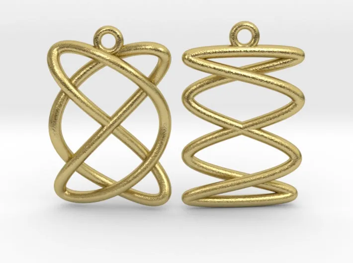 Lissajous Earrings (Metal)