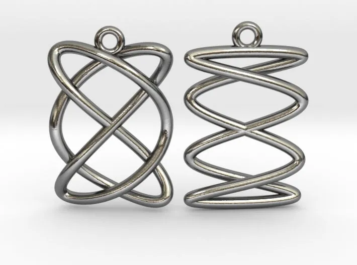 Lissajous Earrings (Metal)