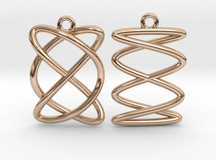 Lissajous Earrings (Metal)