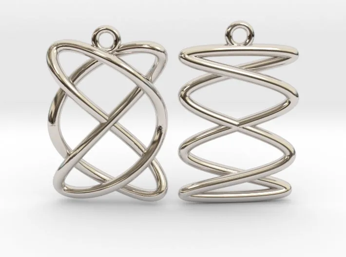 Lissajous Earrings (Metal)