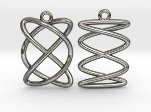Lissajous Earrings (Metal)