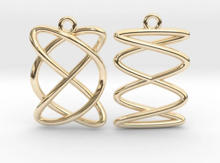 Lissajous Earrings (Metal)