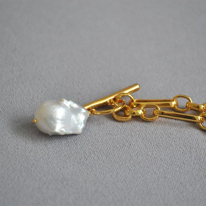 Luxury Baroque Pearls Chain Necklace
