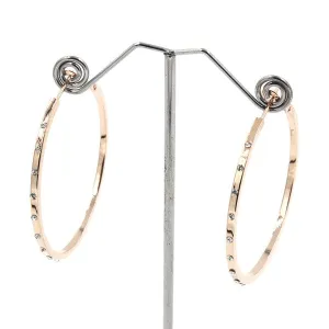 LUXURY RHINESTONE HOOP EARINGS