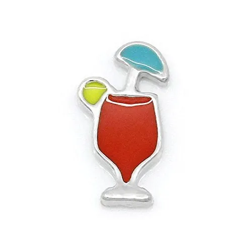 Martini Glass Floating Charms For Glass Living Memory Lockets