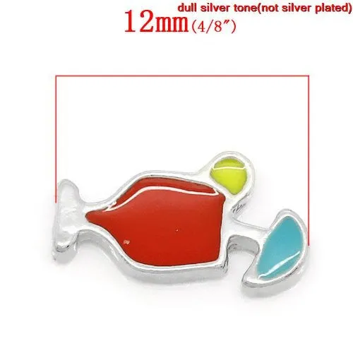 Martini Glass Floating Charms For Glass Living Memory Lockets