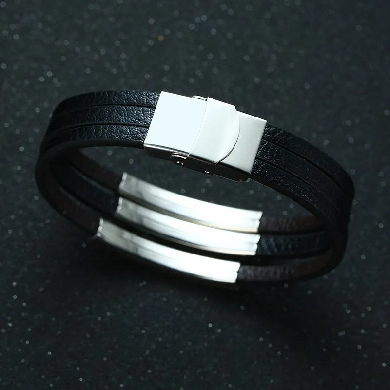 Men Women Dad Bracelets Wristband Bangle