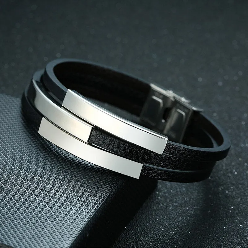 Men Women Dad Bracelets Wristband Bangle