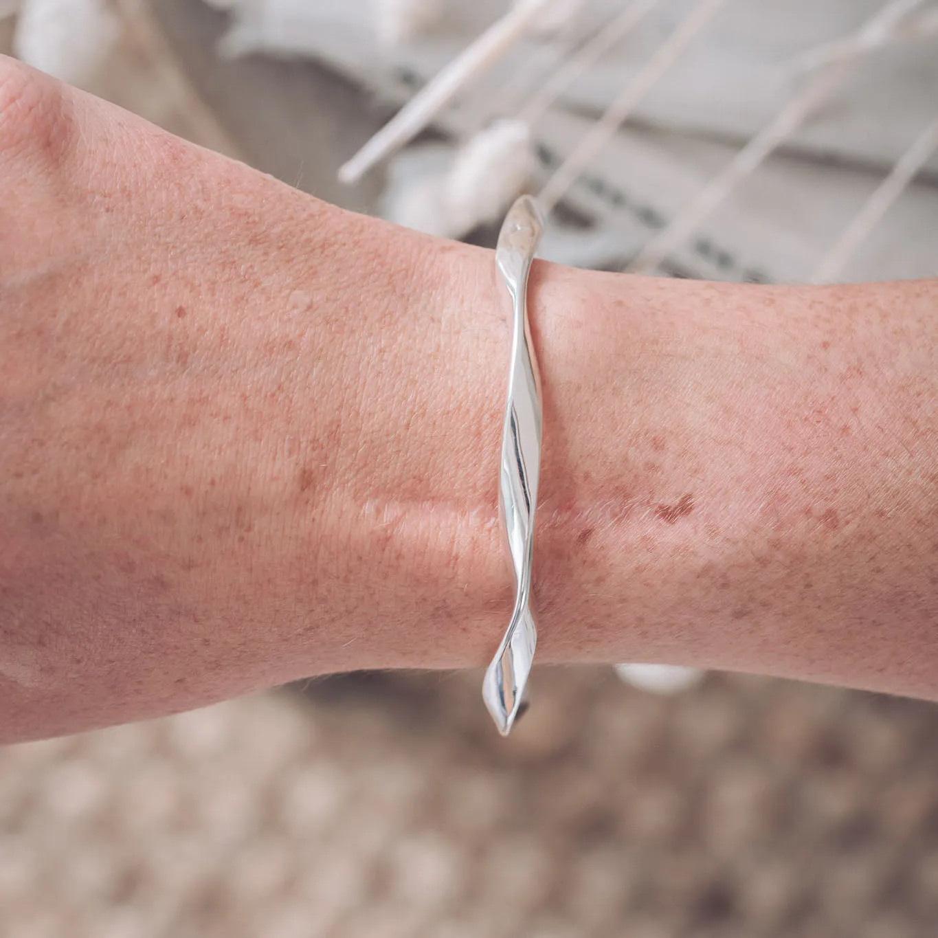 Michaela Silver Bangle