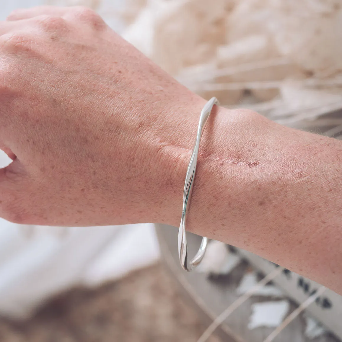 Michaela Silver Bangle