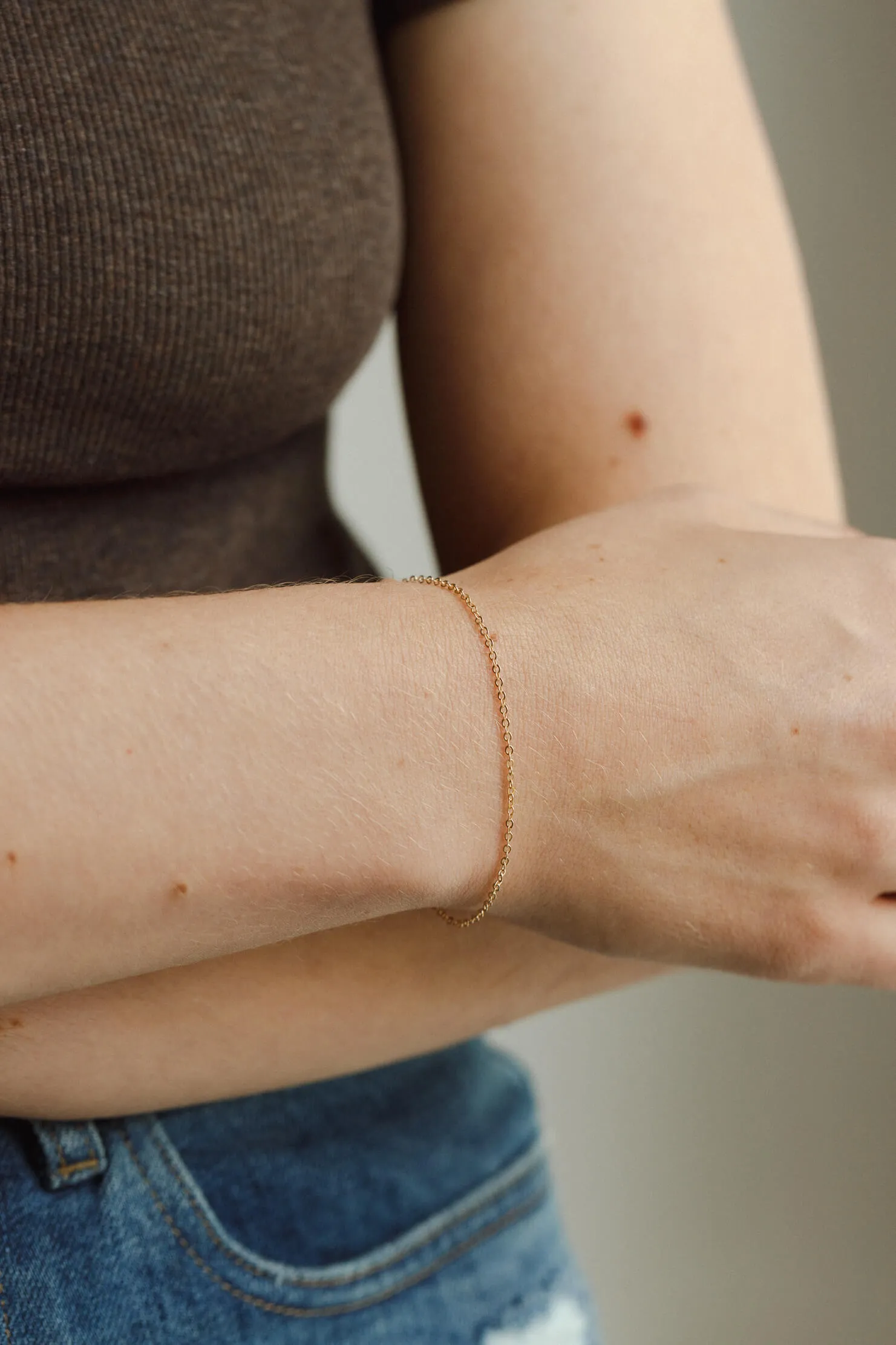 Minimal Cable Chain Bracelet