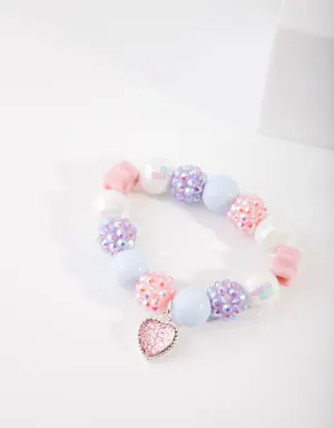 Mixed Diamante Disco Ball Beaded Bracelet