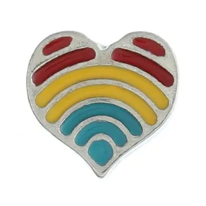 Multi  heart Floating Charms For Glass Living Memory Lockets