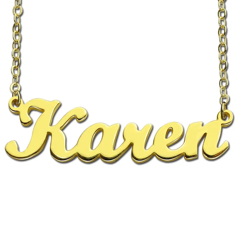 New Script MT Bold Name Plate
