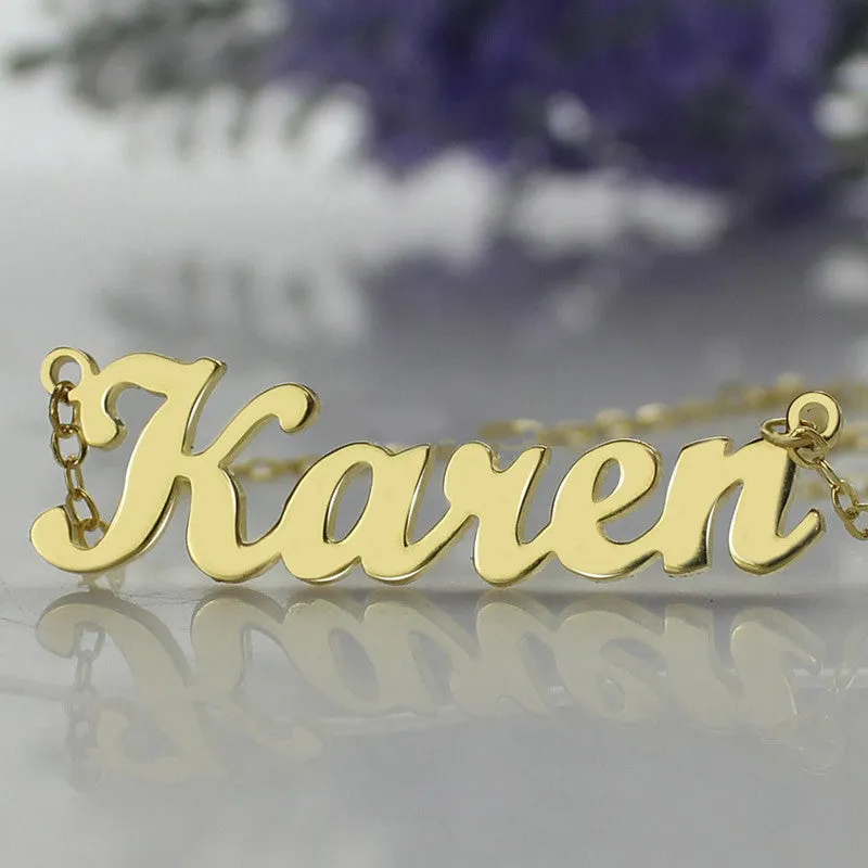 New Script MT Bold Name Plate