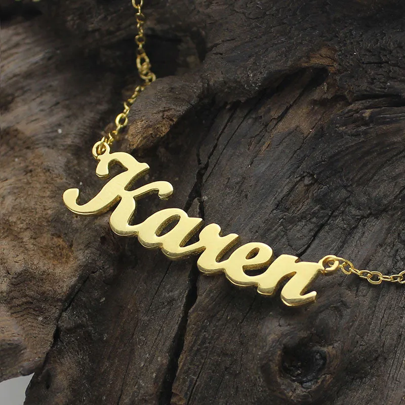 New Script MT Bold Name Plate
