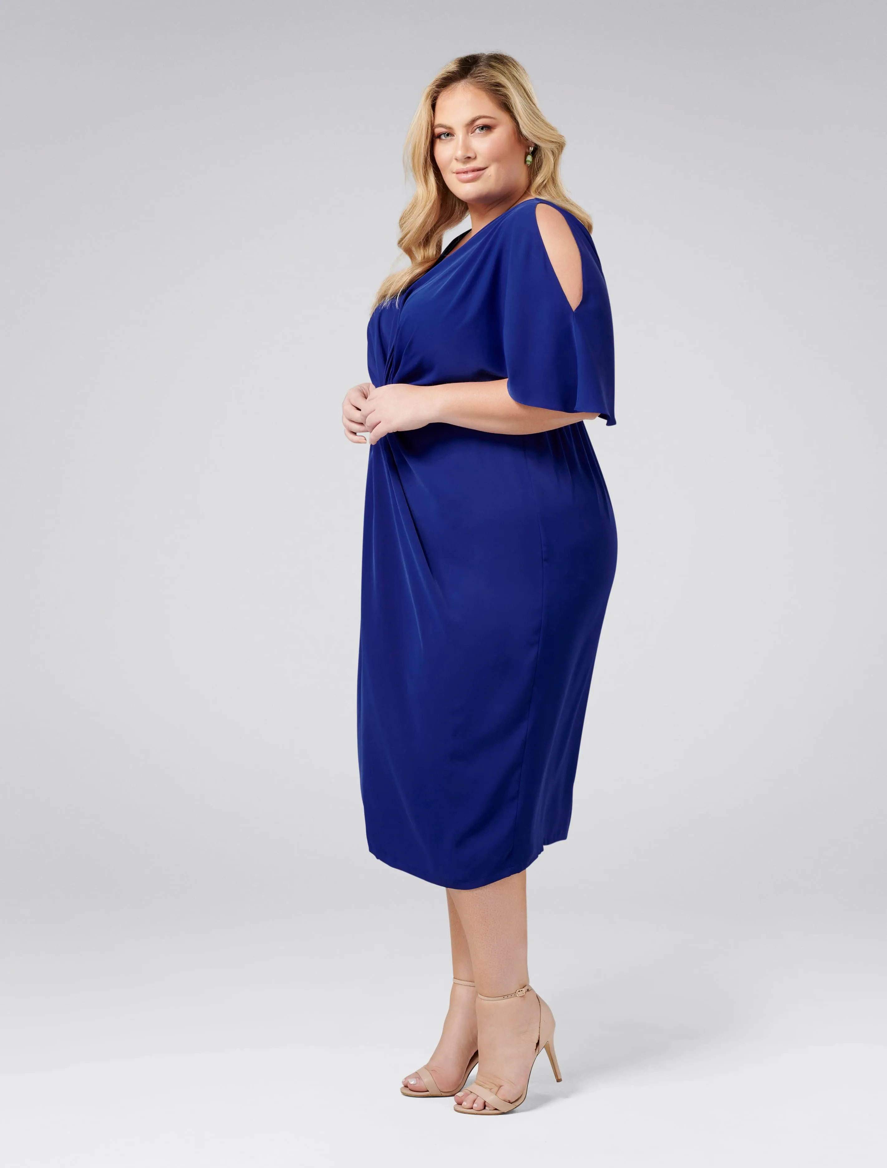 Nora Twist Cold Shoulder Curve Dress