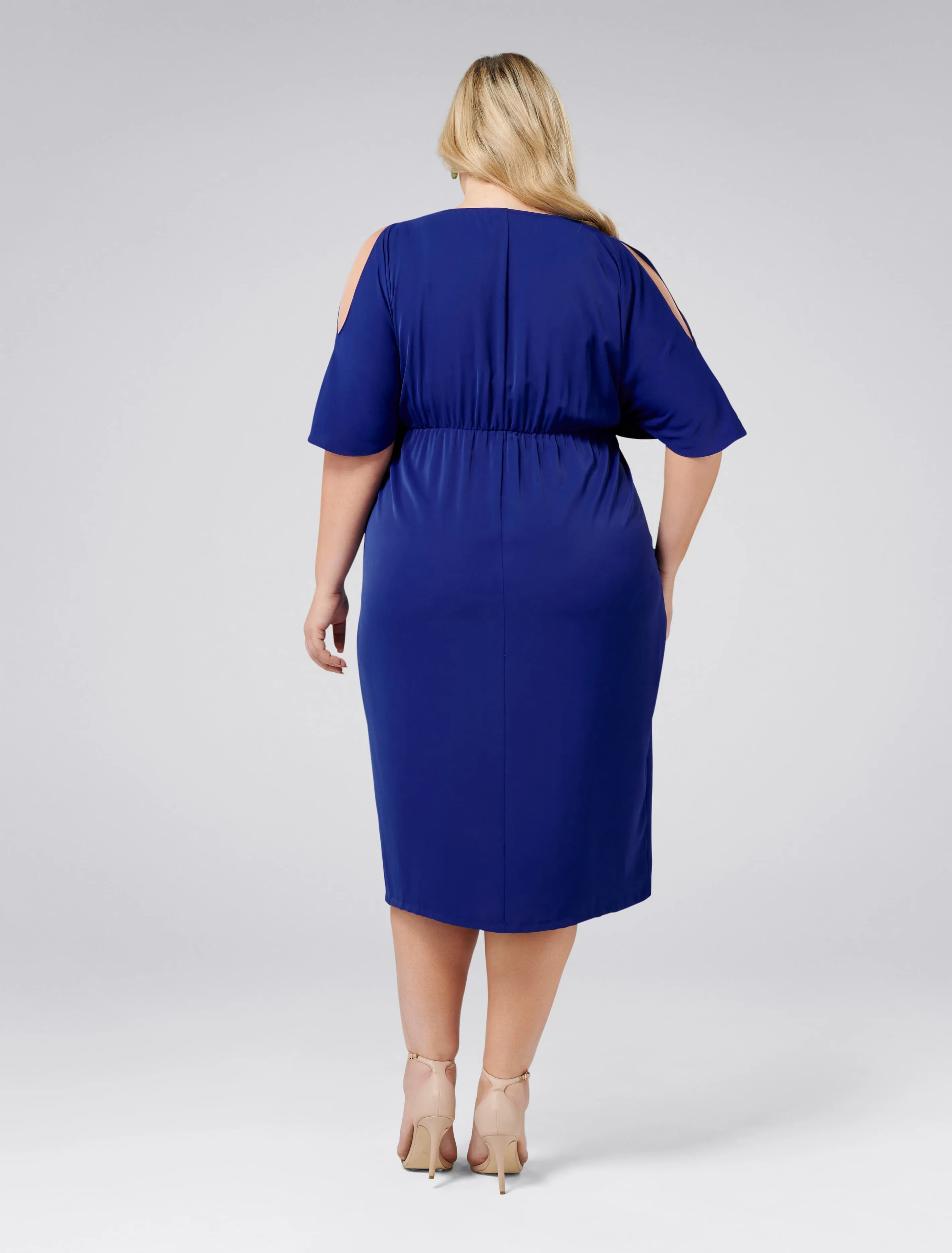 Nora Twist Cold Shoulder Curve Dress