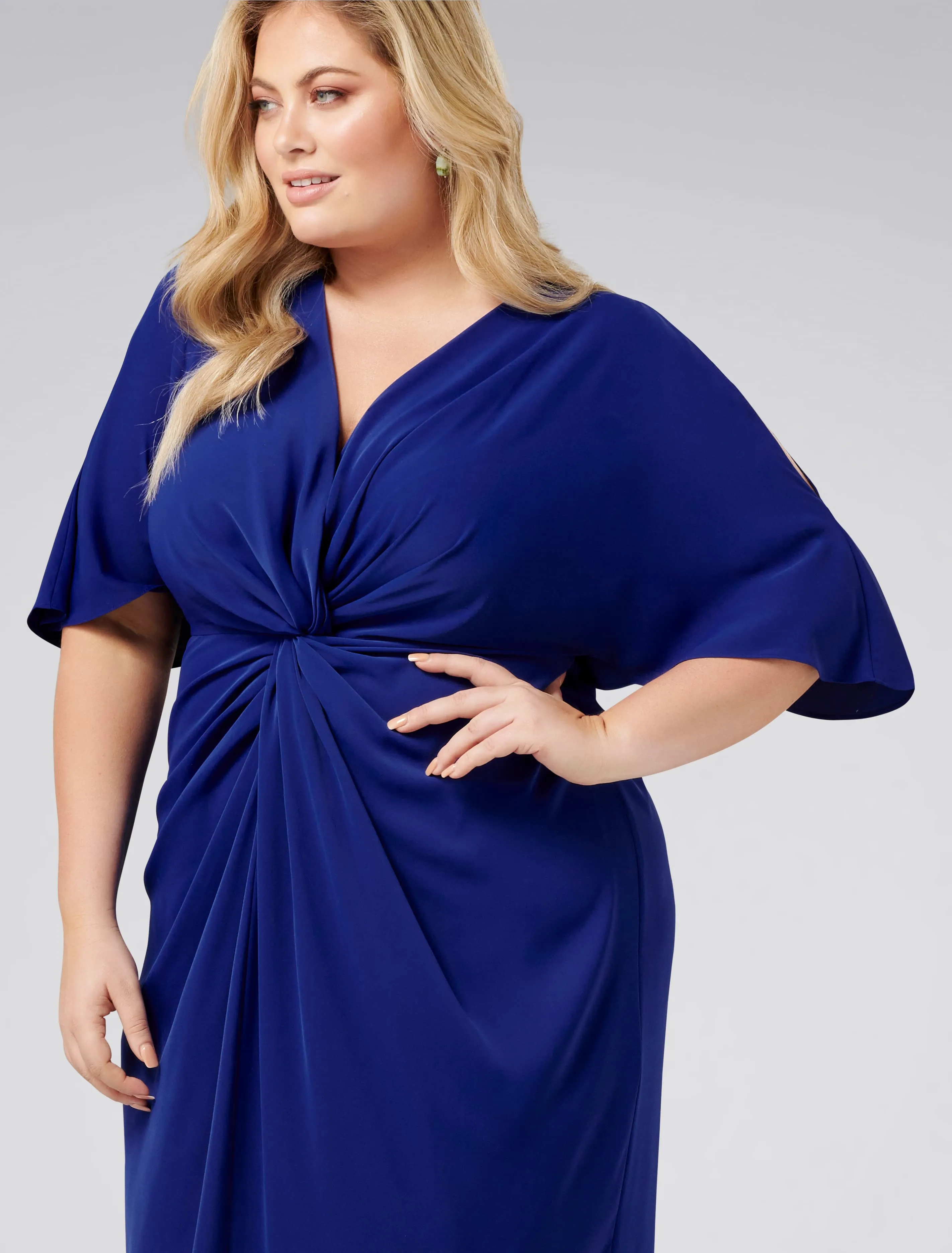Nora Twist Cold Shoulder Curve Dress