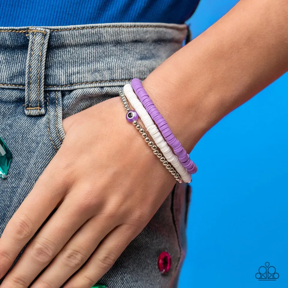 Paparazzi Bracelet ~ EYE Have A Dream - Purple
