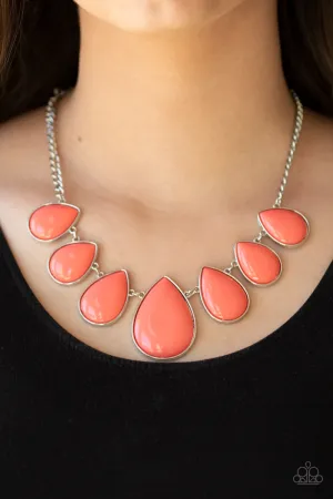 Paparazzi Drop Zone Necklace Orange