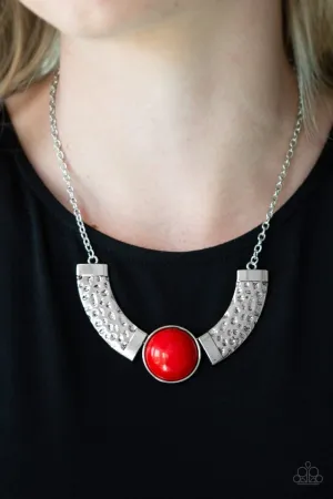 Paparazzi Necklace ~ Egyptian Spell - Red