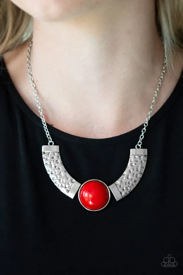Paparazzi Necklace ~ Egyptian Spell - Red