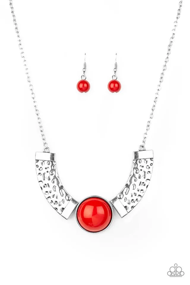 Paparazzi Necklace ~ Egyptian Spell - Red