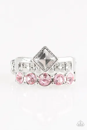 Paparazzi Ring ~ Gone With The Glitter - Pink