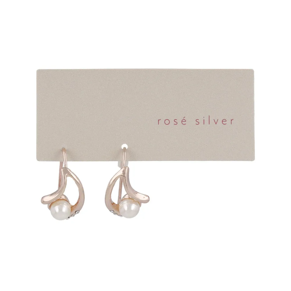 Pearl Double Curve Earrings