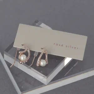 Pearl Double Curve Earrings