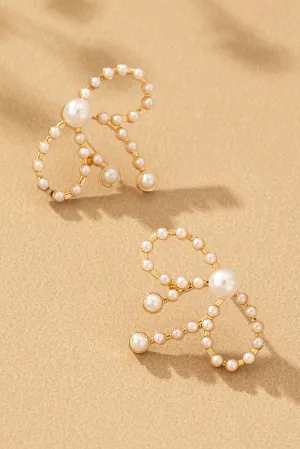Pearled Grace Bow Earrings