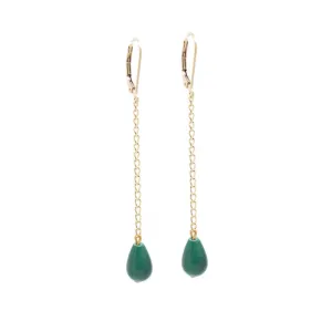 Penelope Malachite Swing Earrings